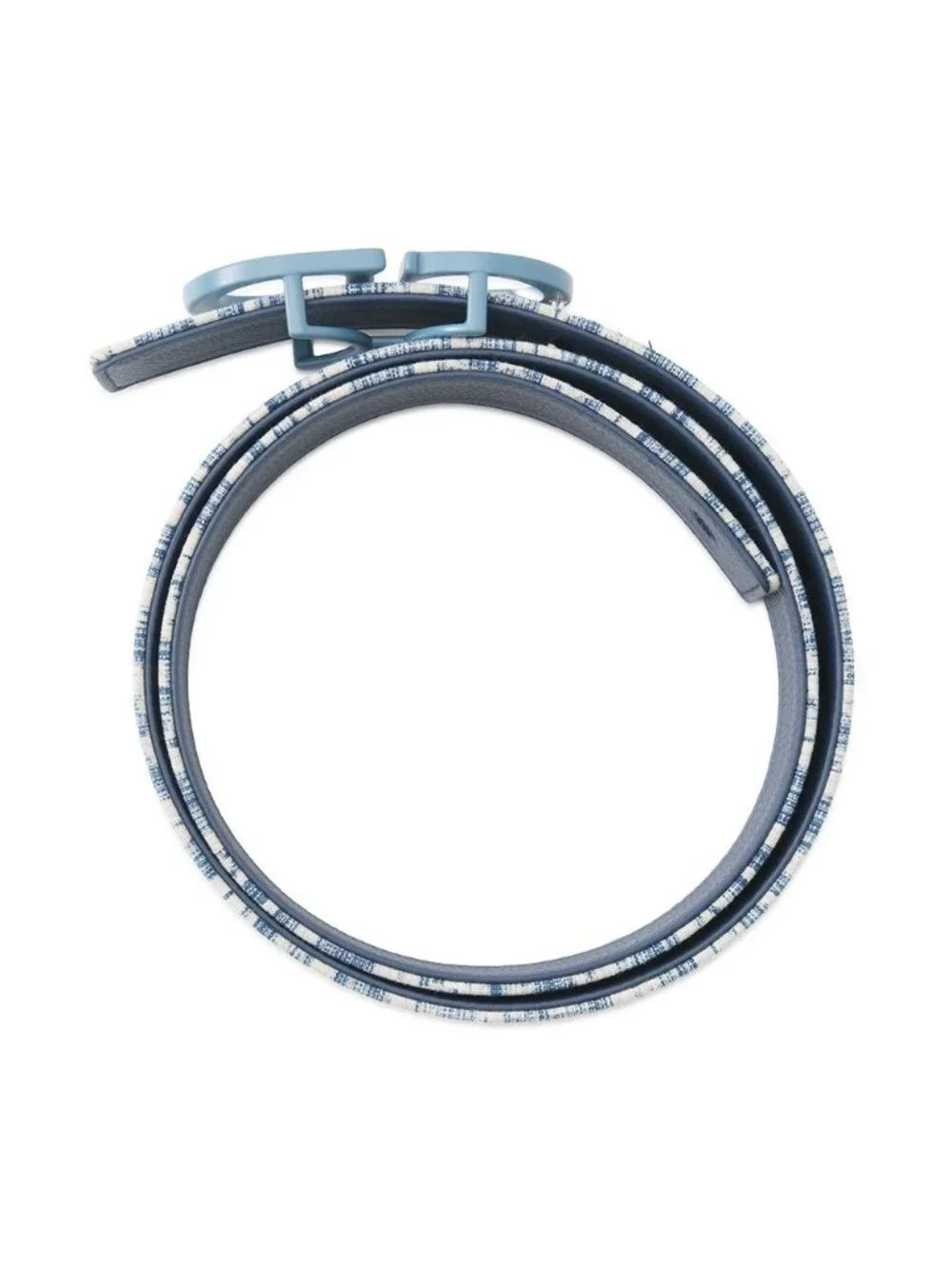 Dior Trotter Belt Oblique Reversible Leather Fabric